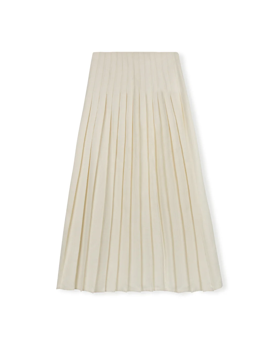 White Pleated Skirt