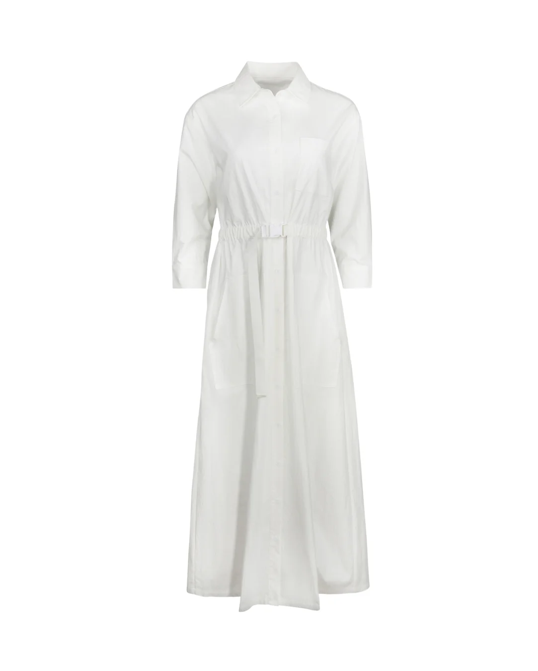 White Poplin Dress - Image 4