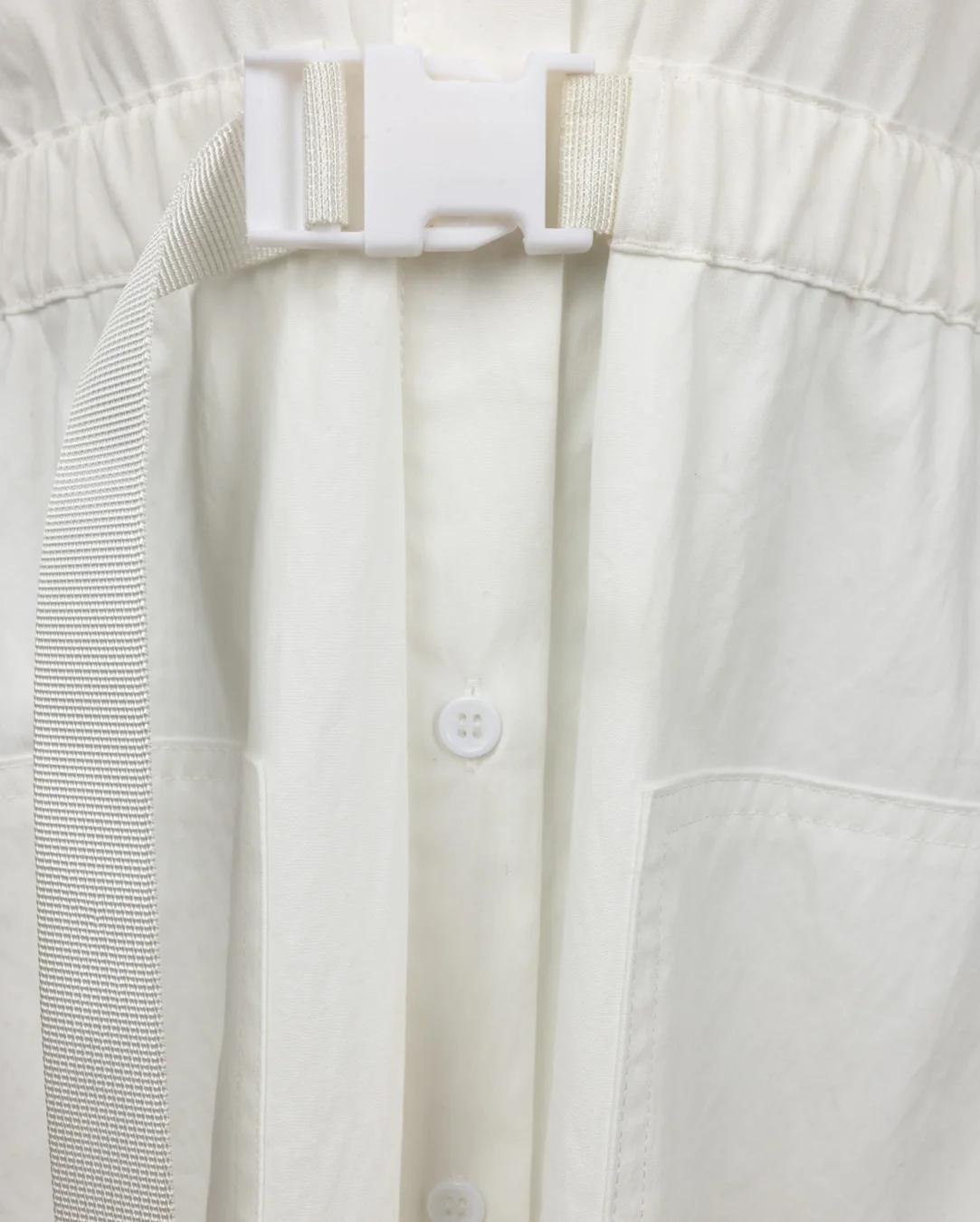 White Poplin Dress - Image 5