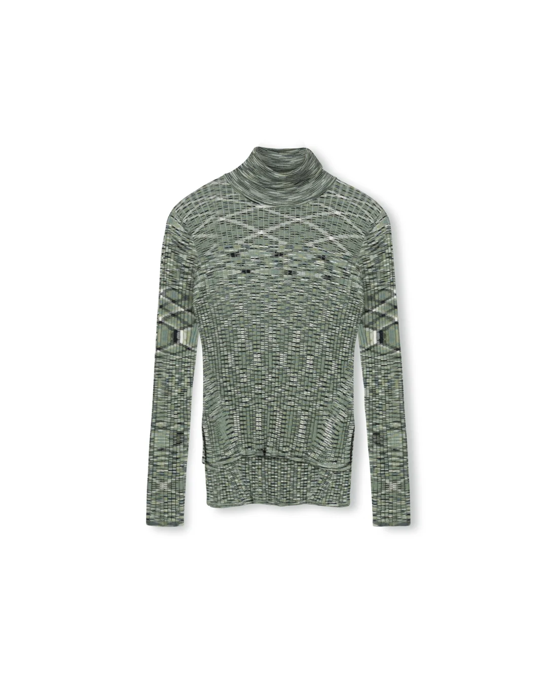 Wide Rib Turtleneck Sweater