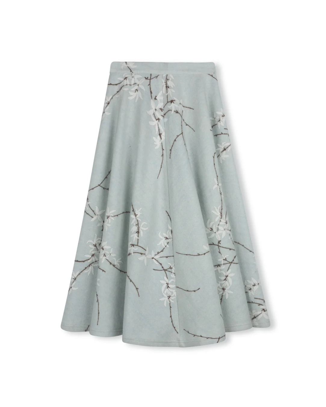 Wool Floral Circle Skirt