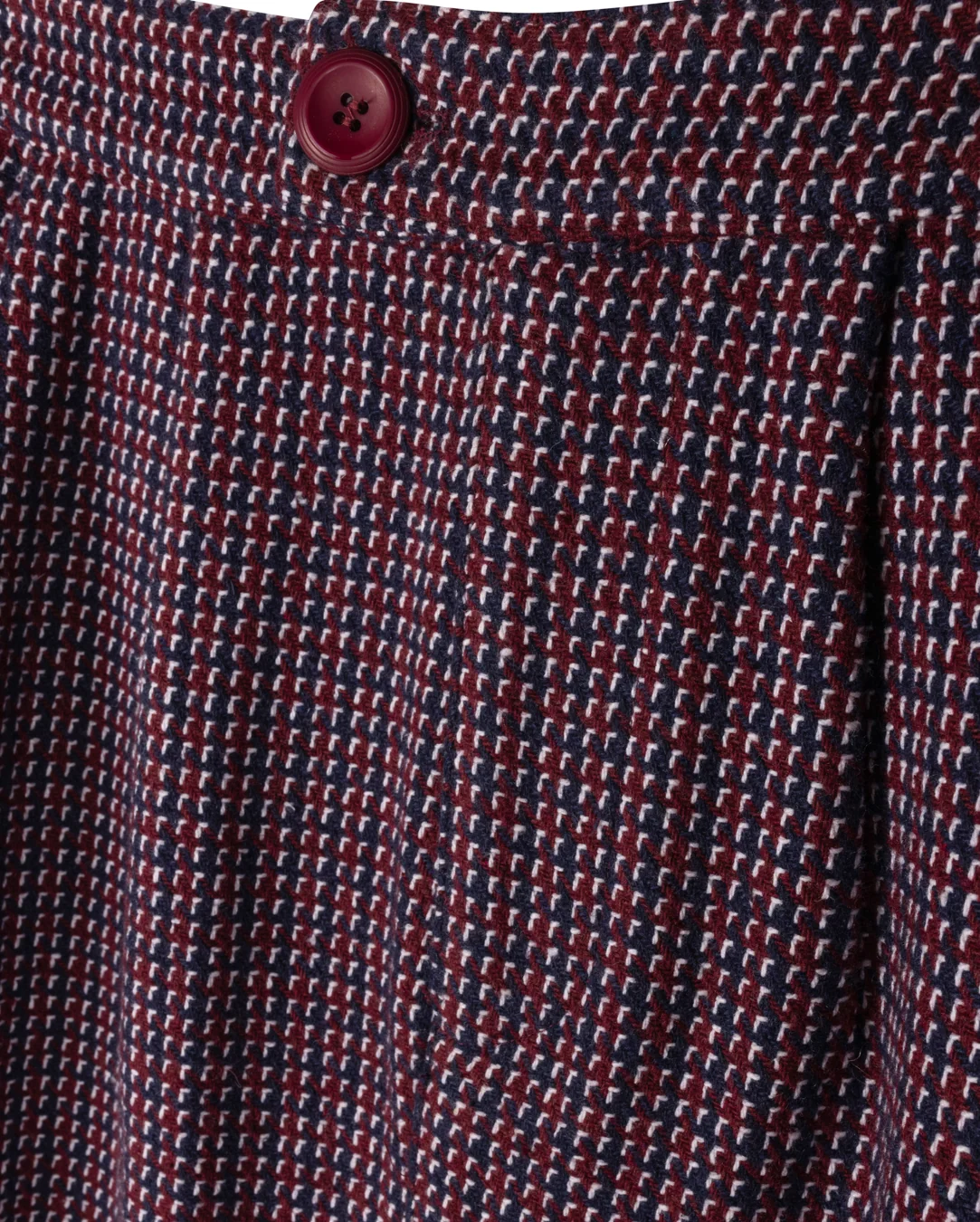 Wool Houndstooth Skirt - Image 2