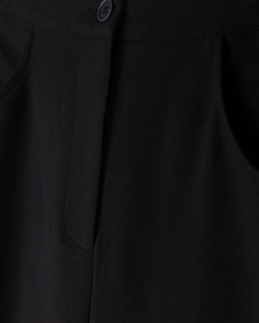 Fly Front Wool A-Line Skirt - Image 2