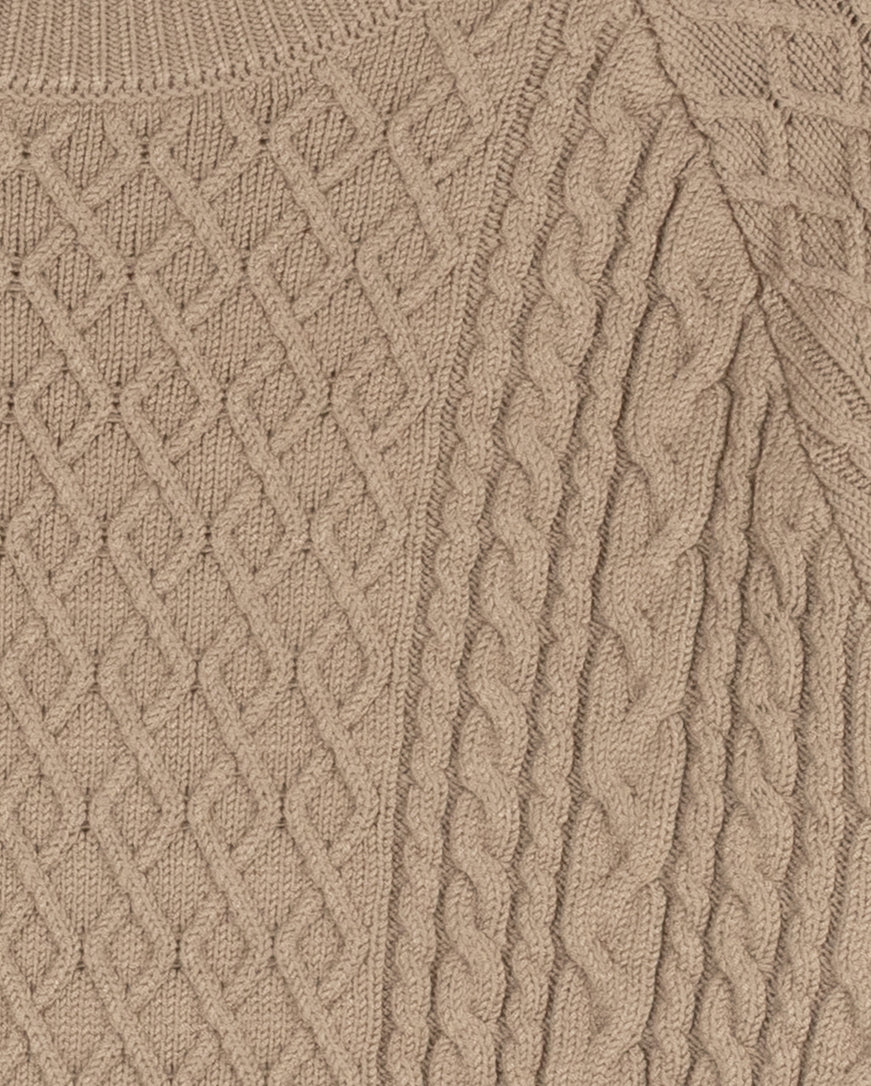 Yarrow Cable Knit Turtleneck Sweater - Image 2