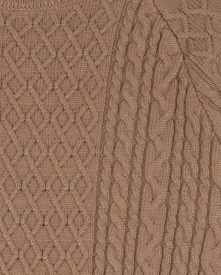 Yarrow Cable Knit Turtleneck Sweater - Image 4