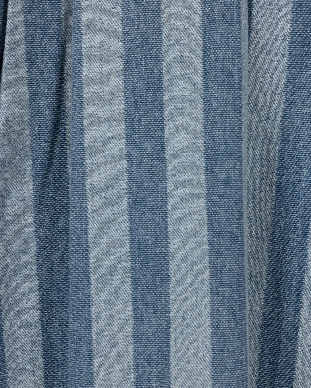 Zora Wide Striped Denim Skirt - Image 3